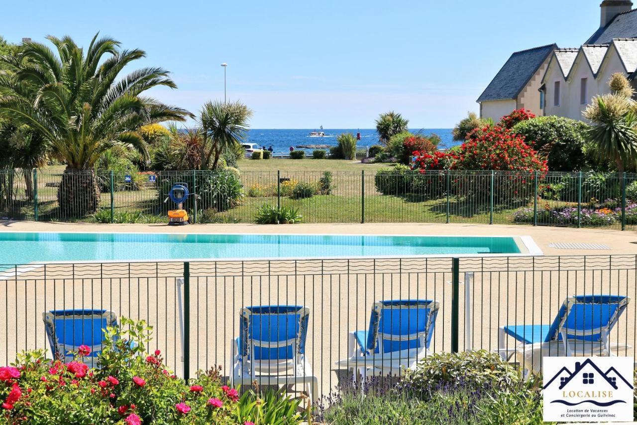 Localise - A06 - Entierement De Plain-Pied Avec Petite Vue Mer - Donnant Sur La Piscine Et Le Jardin - Wifi Inclus - Draps Inclus - Guilvinec エクステリア 写真