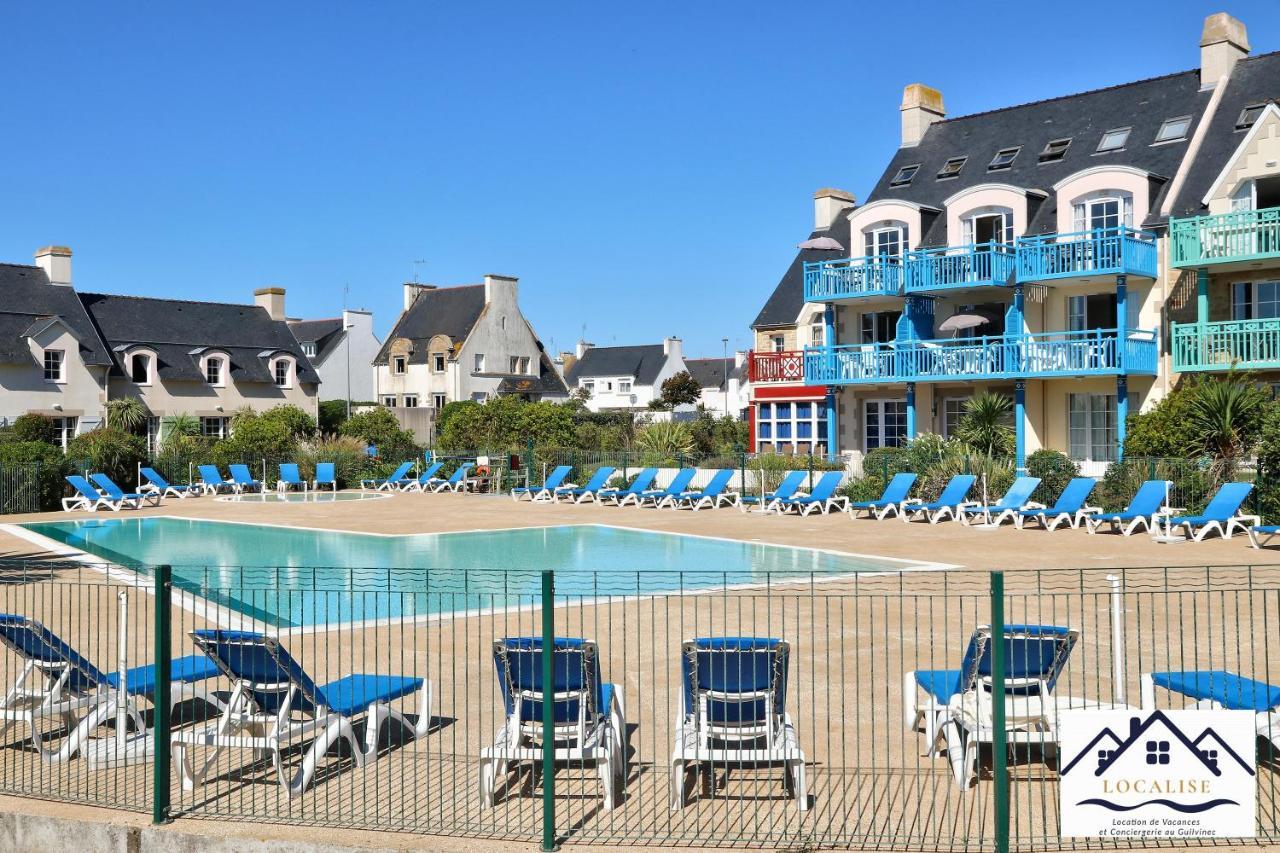 Localise - A06 - Entierement De Plain-Pied Avec Petite Vue Mer - Donnant Sur La Piscine Et Le Jardin - Wifi Inclus - Draps Inclus - Guilvinec エクステリア 写真